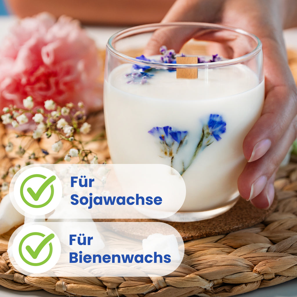 Kerzengläser, 8×7 cm für Kerzenherstellung und Tischdekoration – Detailansicht 3