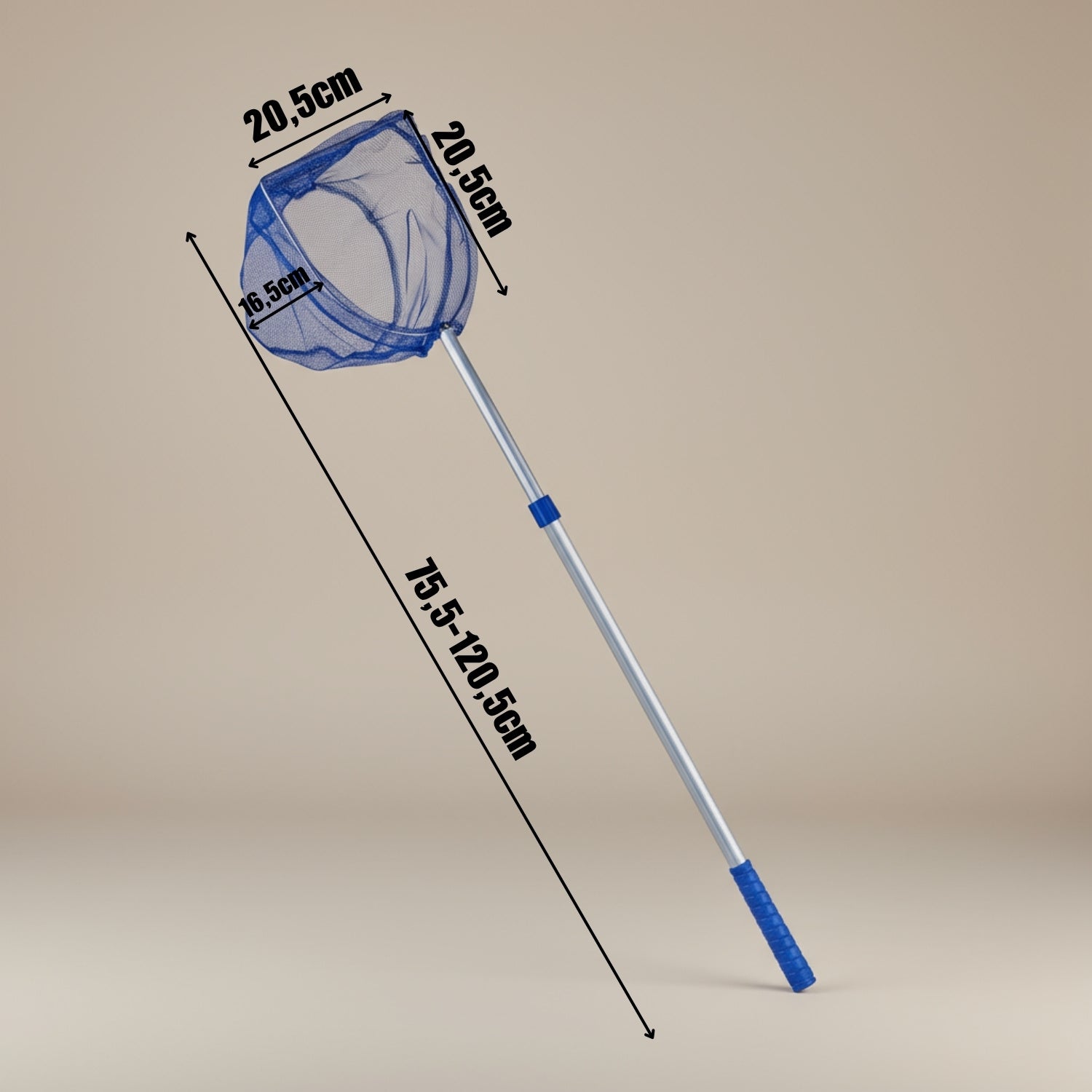 Kescher Teleskopkescher Teichkescher, 121 cm für Alltag und Zuhause – Detailansicht 3