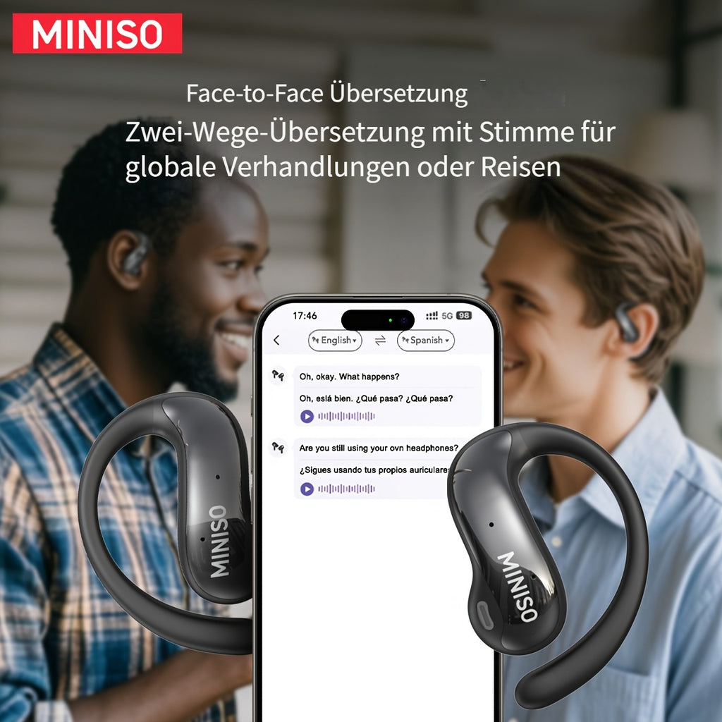 KI Kabellose Ohrhörer, Schwarz X30 Ai für Camping und Reisen – Detailansicht 6