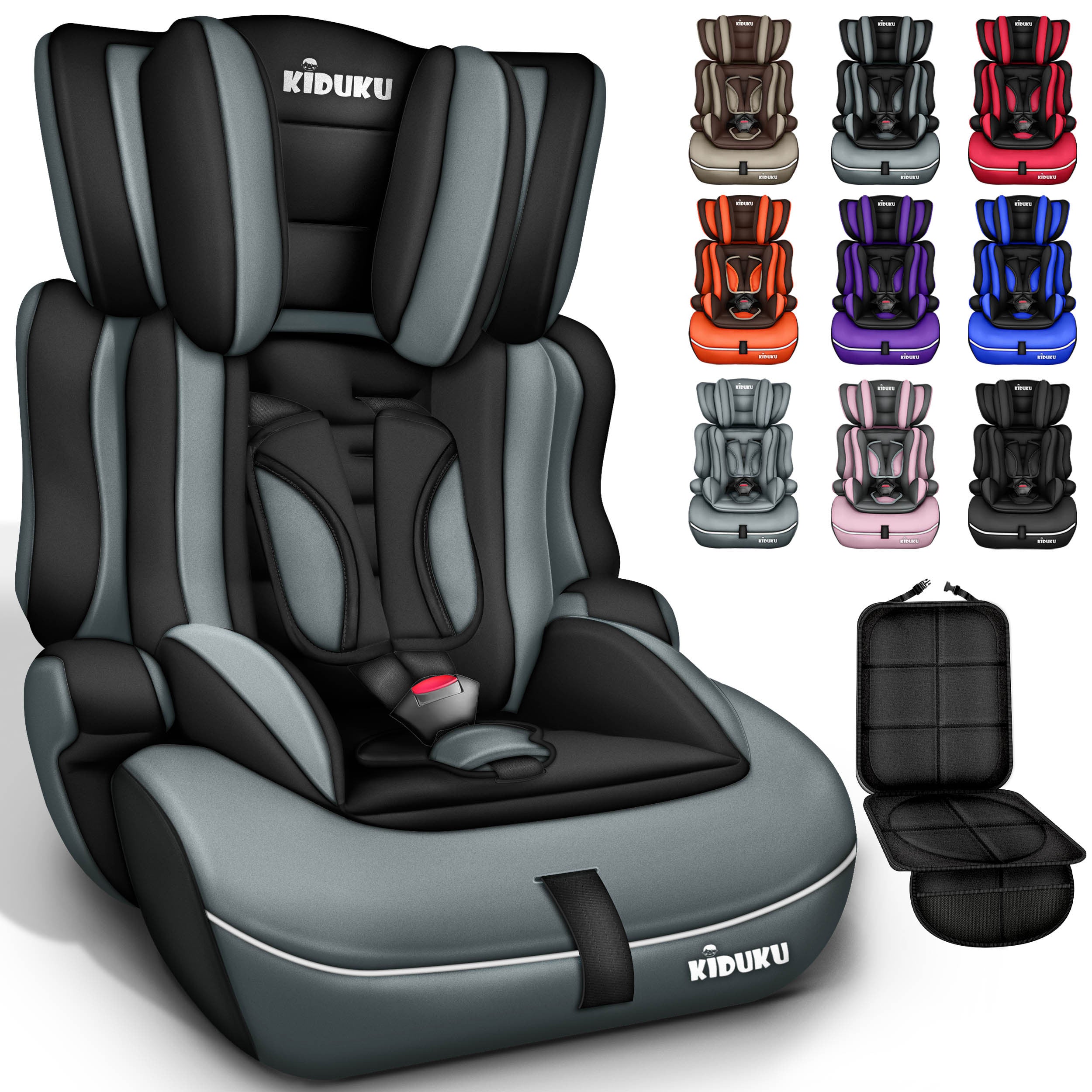 KIDUKU® Kindersitz Auto, 36 kg für Fahrzeug und unterwegs – Detailansicht 3