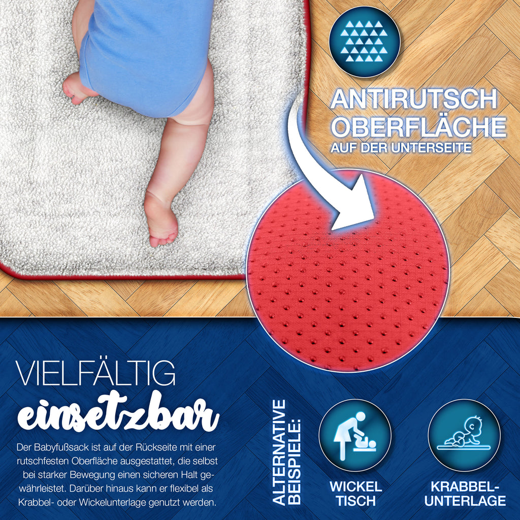 KIDUKU® Winterfußsack, waschbar für Kinderwagen Buggy Jogger - Babyfußsack und Alltag – Detailansicht 34