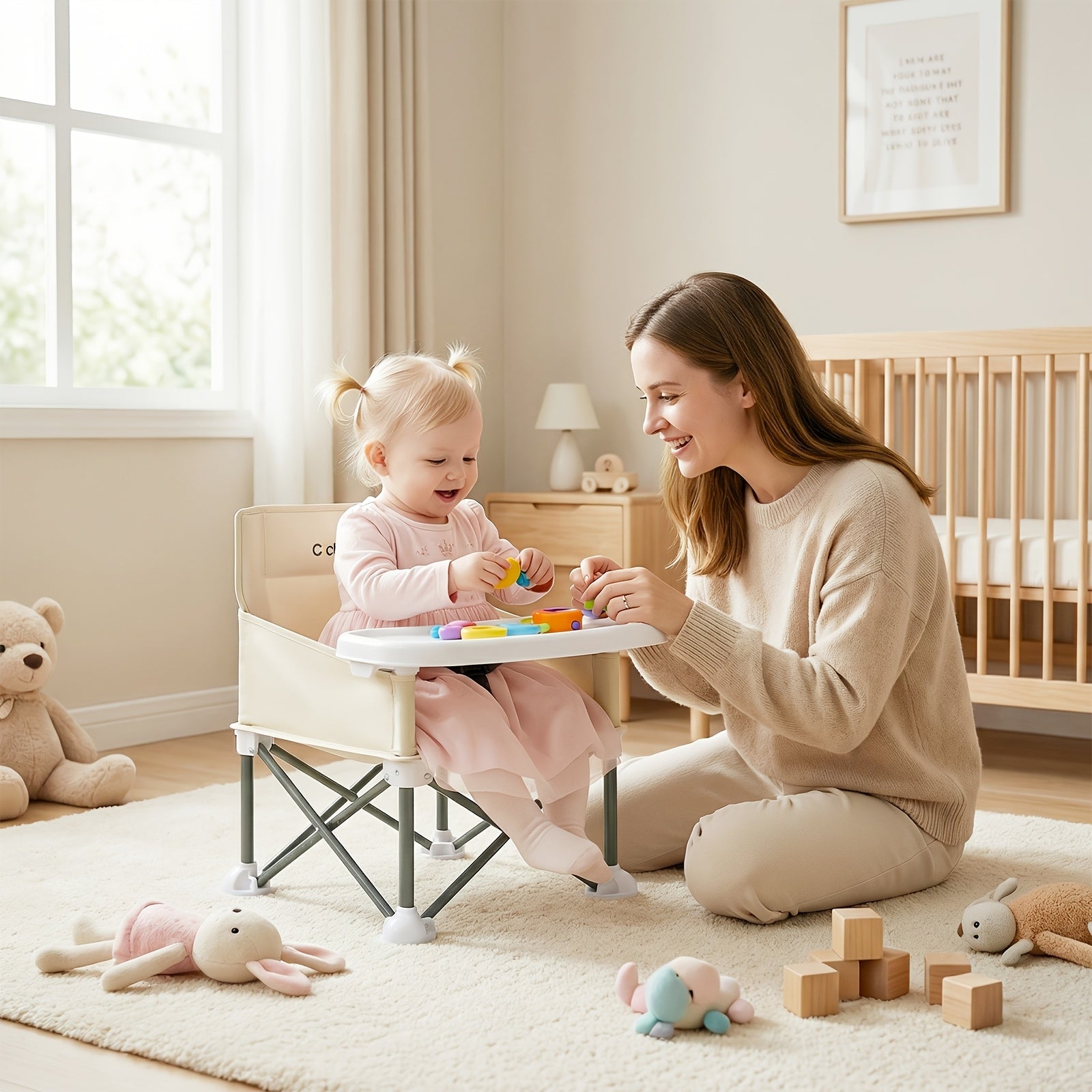 Kinderhochstuhl, Grau für Wohnen und Sitzen – Detailansicht 16