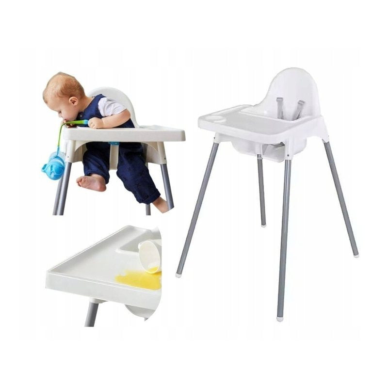 Kinderhochstuhl, Weiß für Wohnen und Sitzen – Hauptansicht