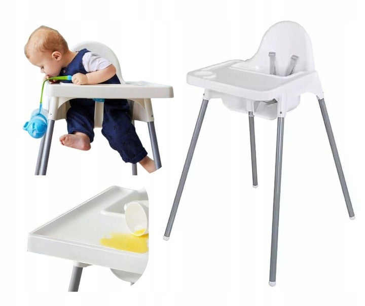 Kinderhochstuhl, Weiß für Wohnen und Sitzen – Detailansicht 8