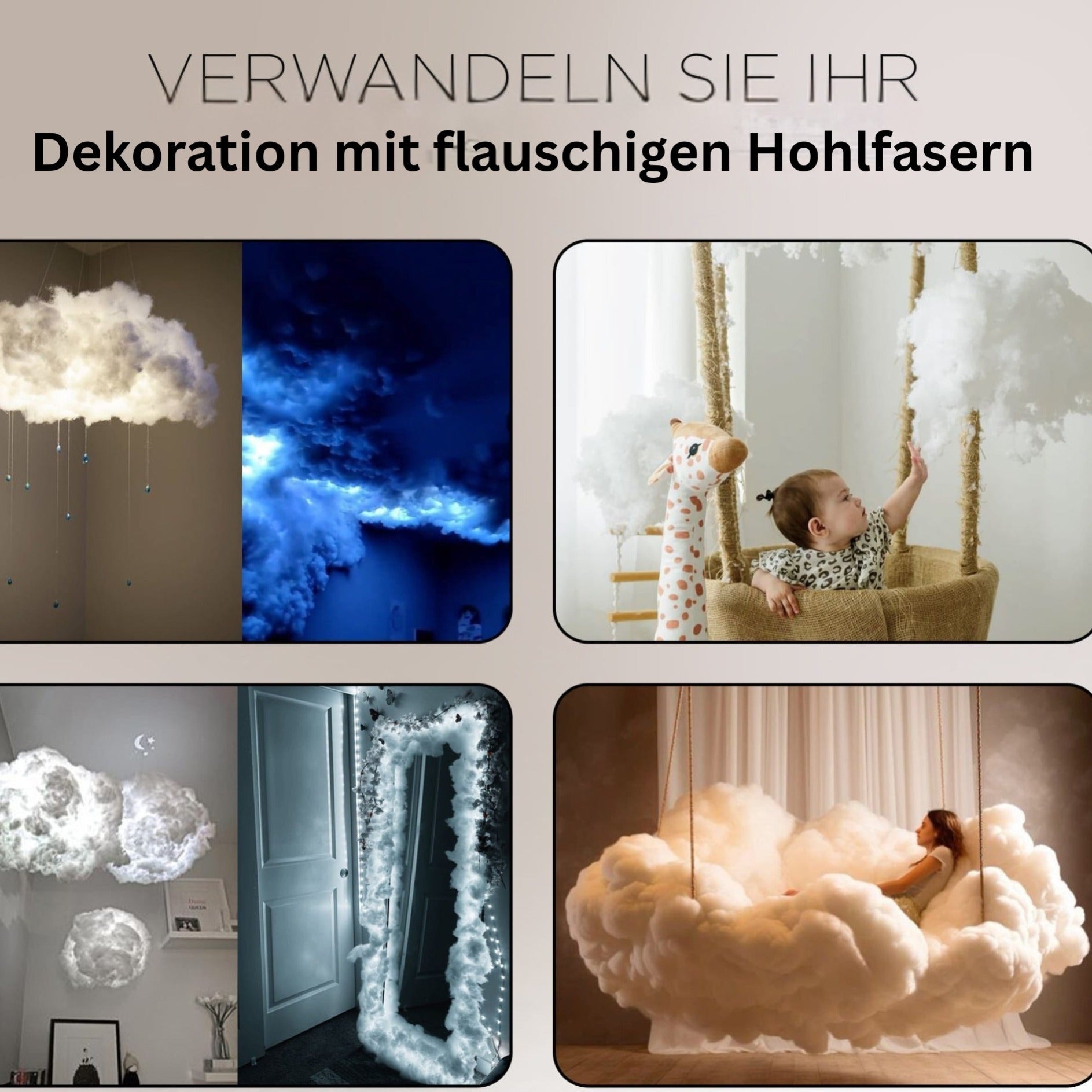 Kissen, waschbar für Schlafen und Entspannen – Detailansicht 2