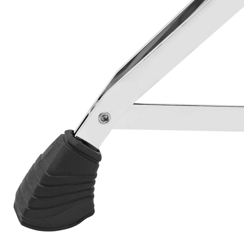 Klappbarer Trommelhocker, Schwarz+Silber für Wohnzimmer und Zuhause – Detailansicht 6
