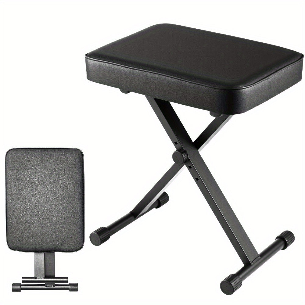KlavierhockerHocker Klappbare Keyboardhocker, Schwarz für Piano Keyboard und Alltag – Hauptansicht