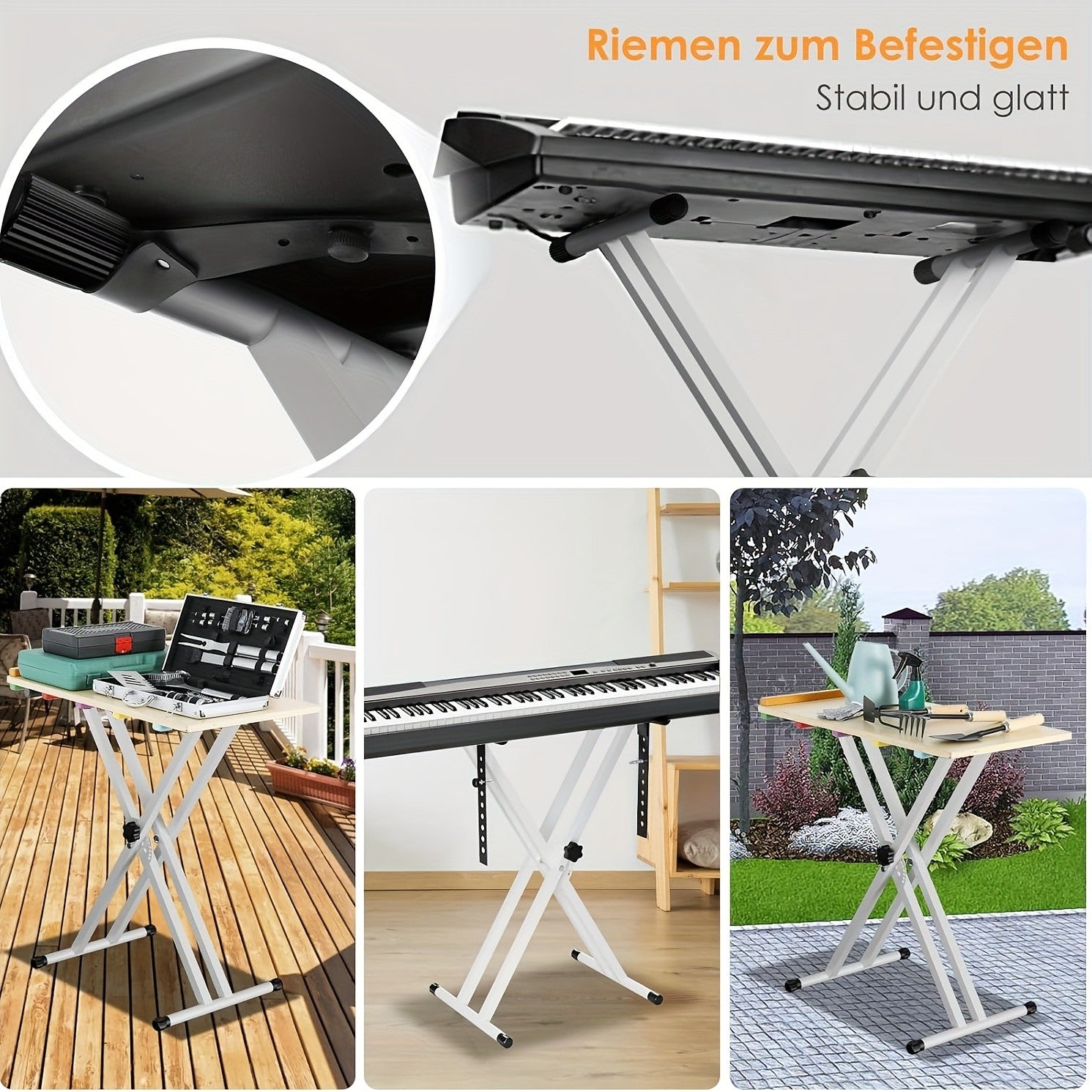 Klavierständer, 97 cm für Alltag und Zuhause – Detailansicht 9