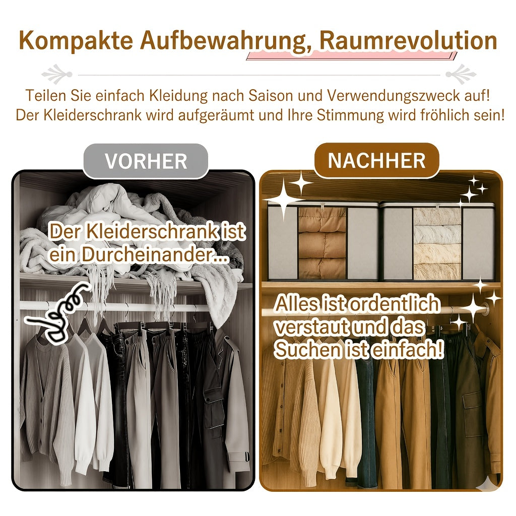 Kleideraufbewahrungsbeutel, 6er-Pack für Zuhause und Vorratsraum – Detailansicht 8