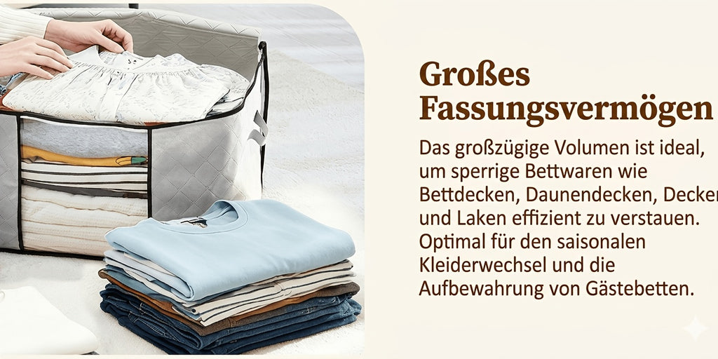 Kleideraufbewahrungsbeutel, 6er-Pack für Zuhause und Vorratsraum – Detailansicht 14