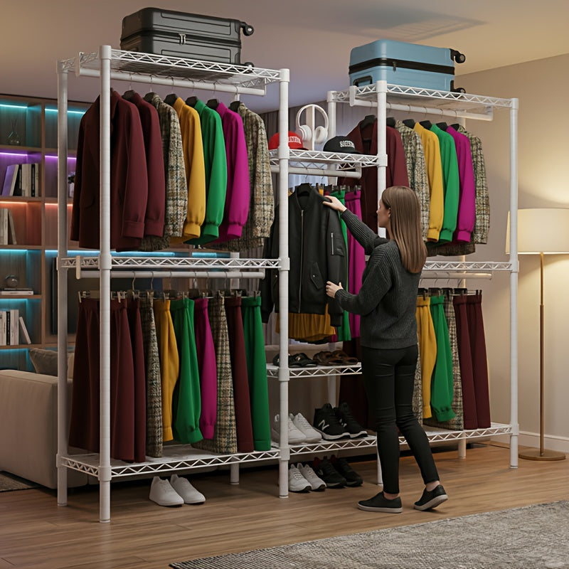 Kleiderbügel, 408.23KG für Kleiderschrank und urbanes Studio-Wohnung Garderobe – Detailansicht 2