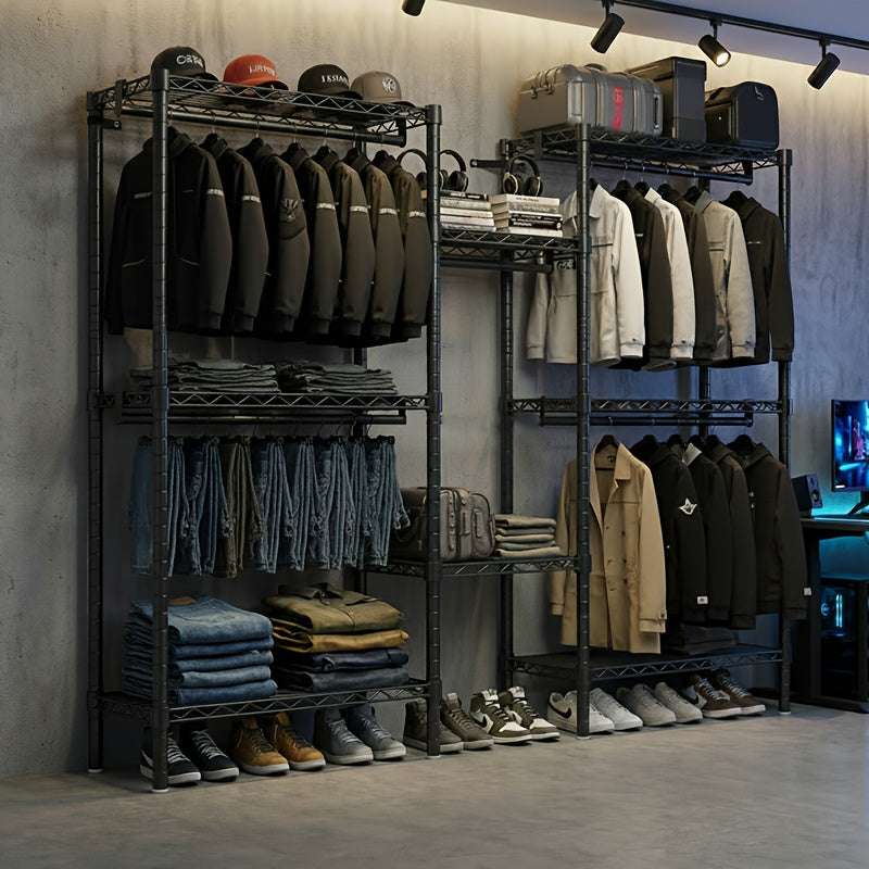 Kleiderbügel, 408.23KG für Kleiderschrank und urbanes Studio-Wohnung Garderobe – Detailansicht 3
