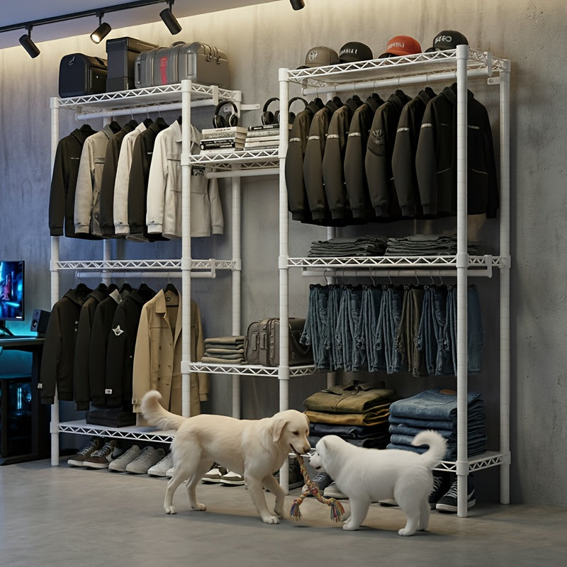Kleiderbügel, 408.23KG für Kleiderschrank und urbanes Studio-Wohnung Garderobe – Detailansicht 4