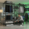 Kleiderbügel, 408.23KG für Kleiderschrank und urbanes Studio-Wohnung Garderobe – Detailansicht 6