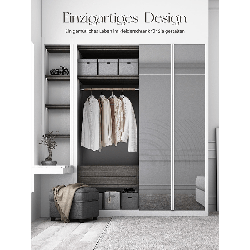 Kleiderbügel, Samt für Kleiderschrank und Alltag – Detailansicht 8