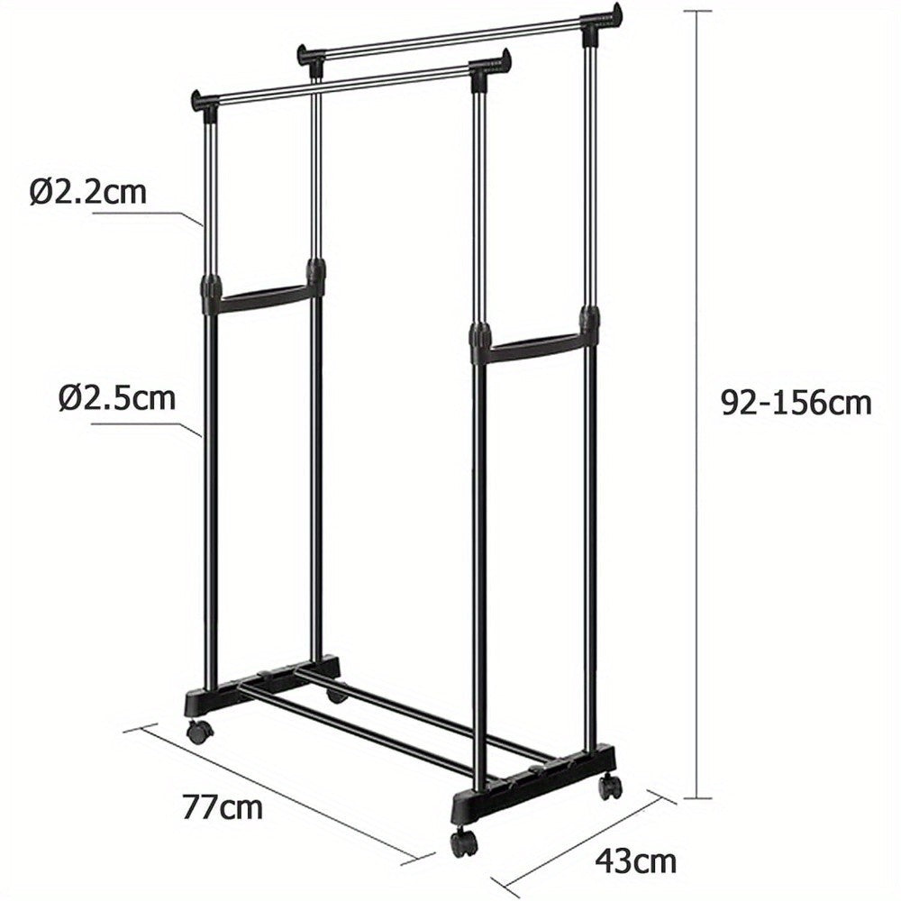 Kleiderständer, 156 cm für Alltag und Zuhause – Detailansicht 6