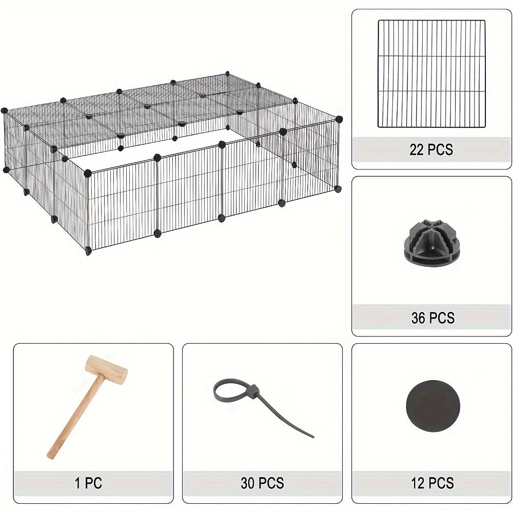 Kleintiergehege, 147*37*111cm für Zuhause und Haustiere – Detailansicht 4