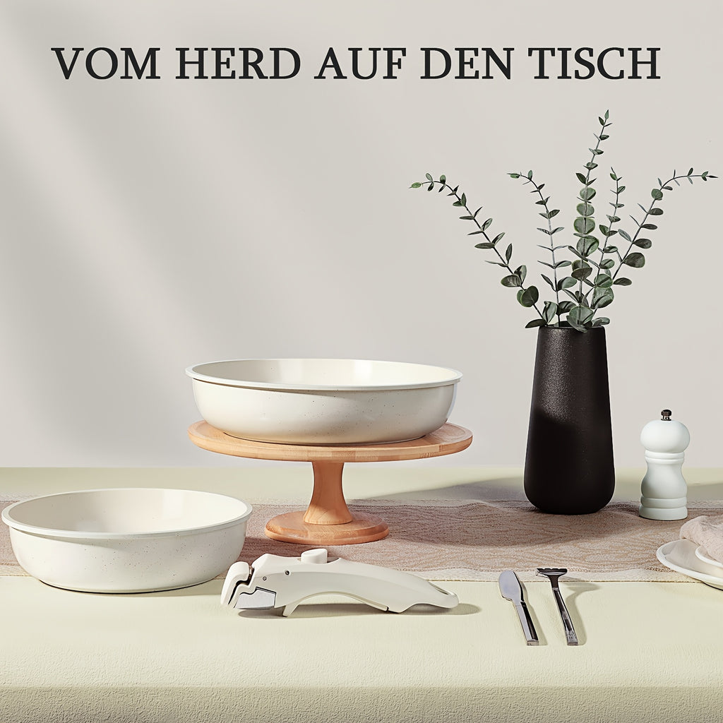 Kochgeschirr-Set, Weiß für Küche und Essbereich – Detailansicht 8