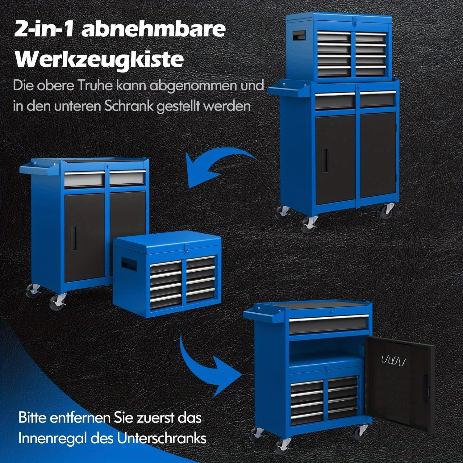Koffer, Blau für Werkstatt – Detailansicht 6