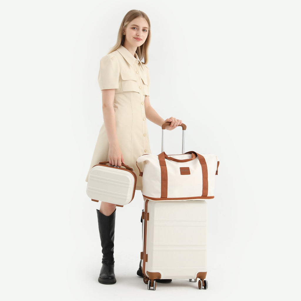 Koffer, Camping ABS Hartschalen-Trolley mit TSA-Schloss für Reisen und Alltag – Detailansicht 33