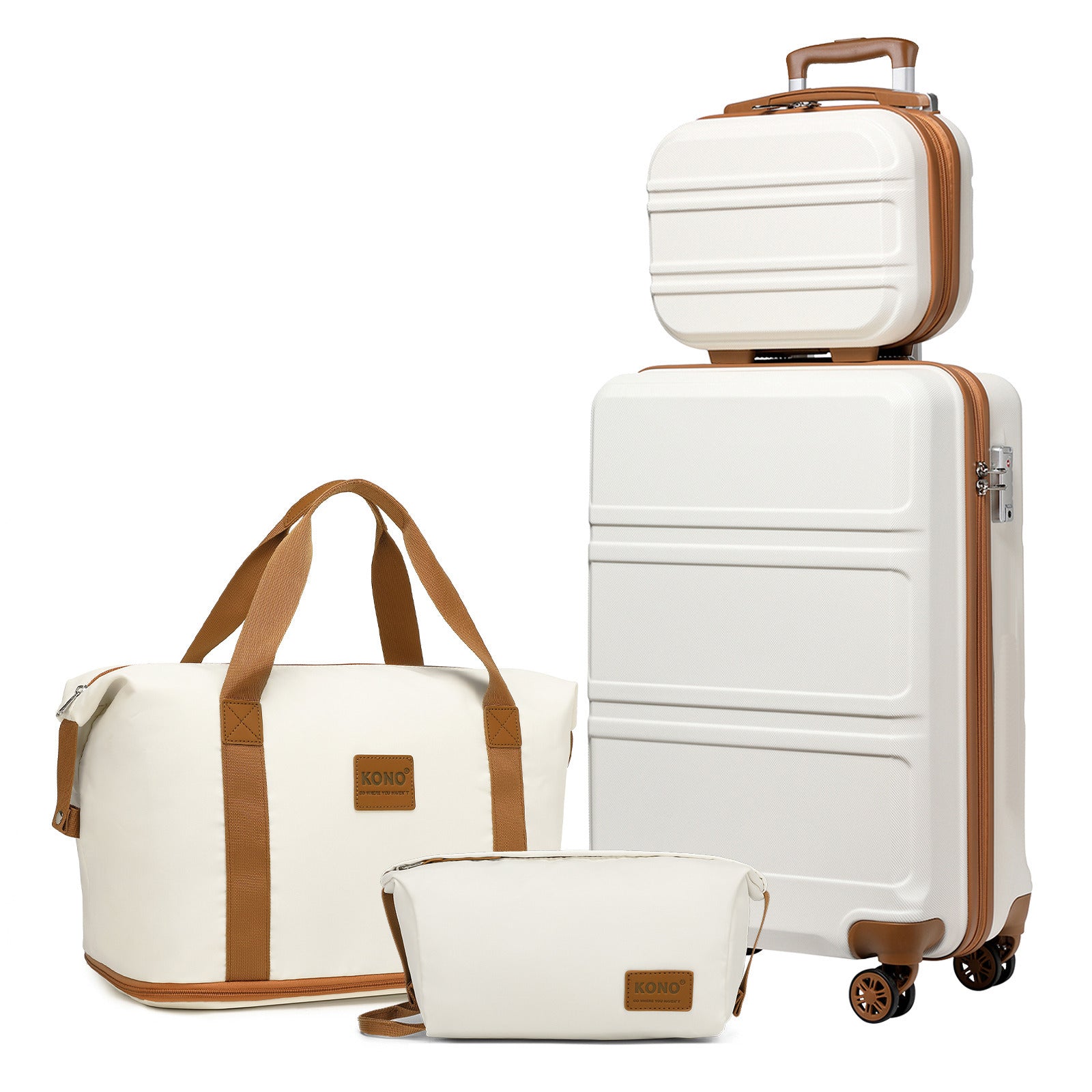 Koffer, Camping ABS Hartschalen-Trolley mit TSA-Schloss für Reisen und Alltag – Detailansicht 34