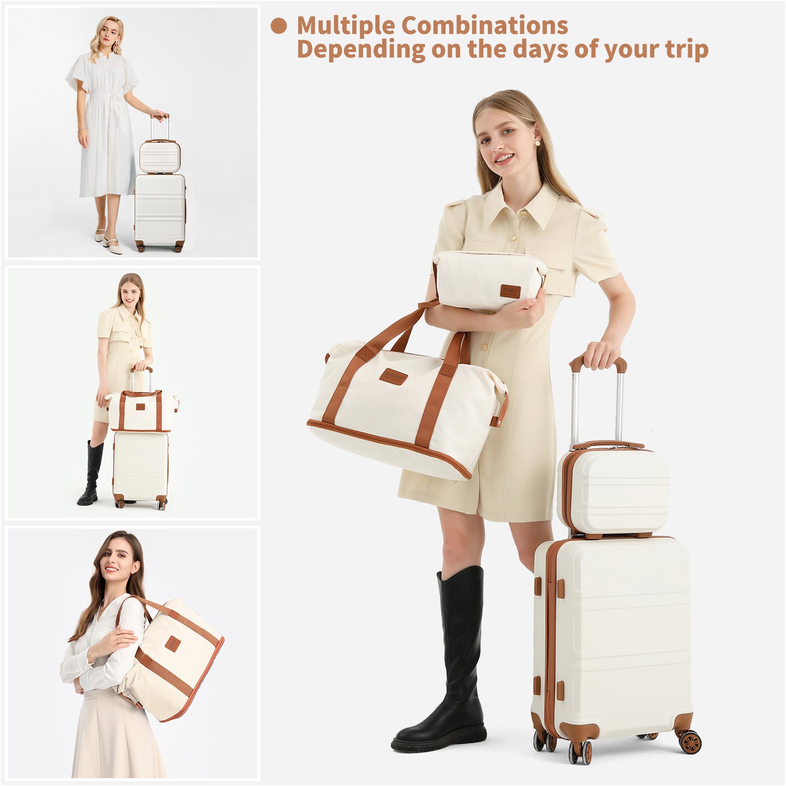 Koffer, Camping ABS Hartschalen-Trolley mit TSA-Schloss für Reisen und Alltag – Detailansicht 39