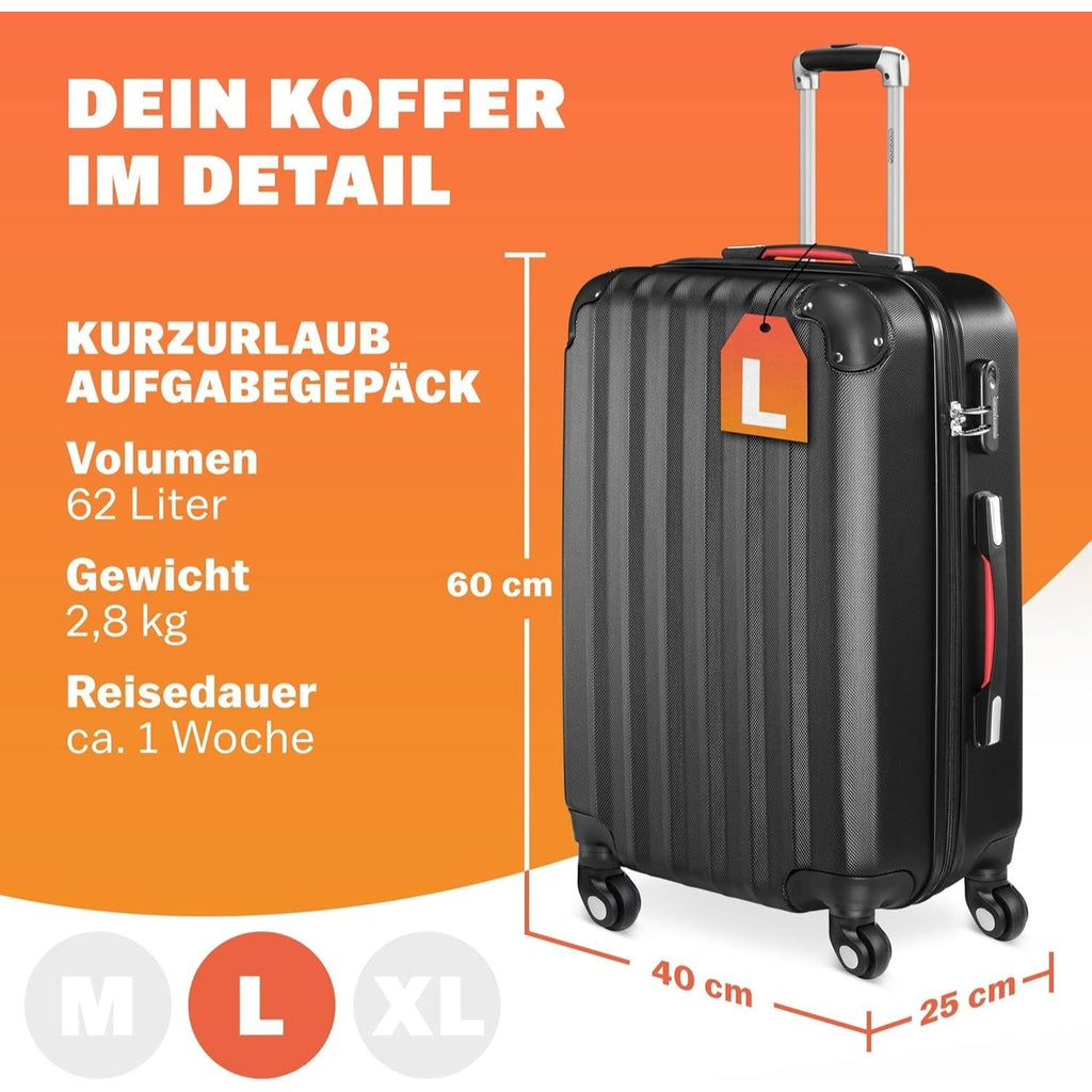 Koffer, mit Teleskopgriff für Camping – Detailansicht 2