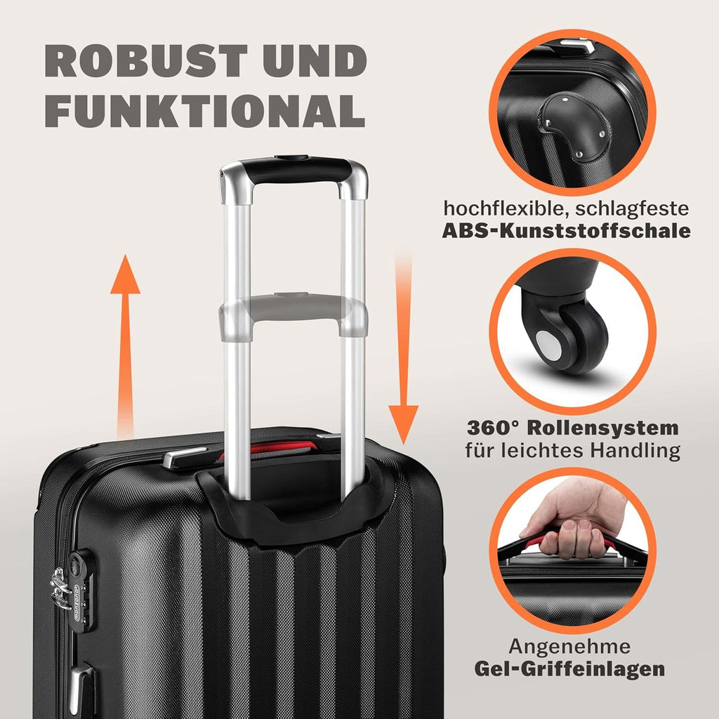 Koffer, mit Teleskopgriff für Camping – Detailansicht 4