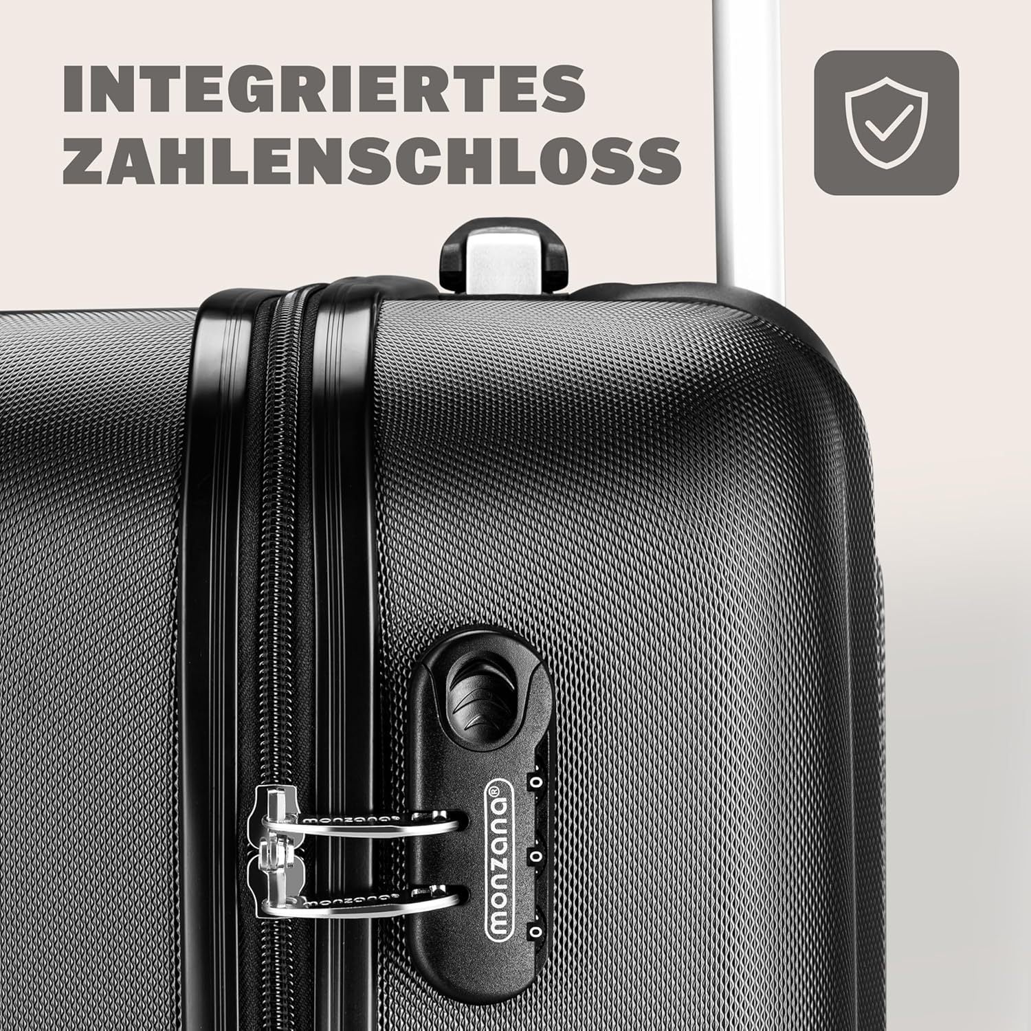 Koffer, mit Teleskopgriff für Reisen und Camping – Detailansicht 6