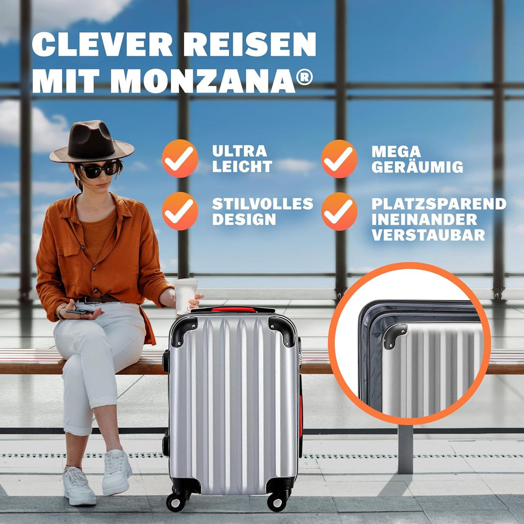 Koffer, mit Teleskopgriff für Reisen und Camping – Detailansicht 12