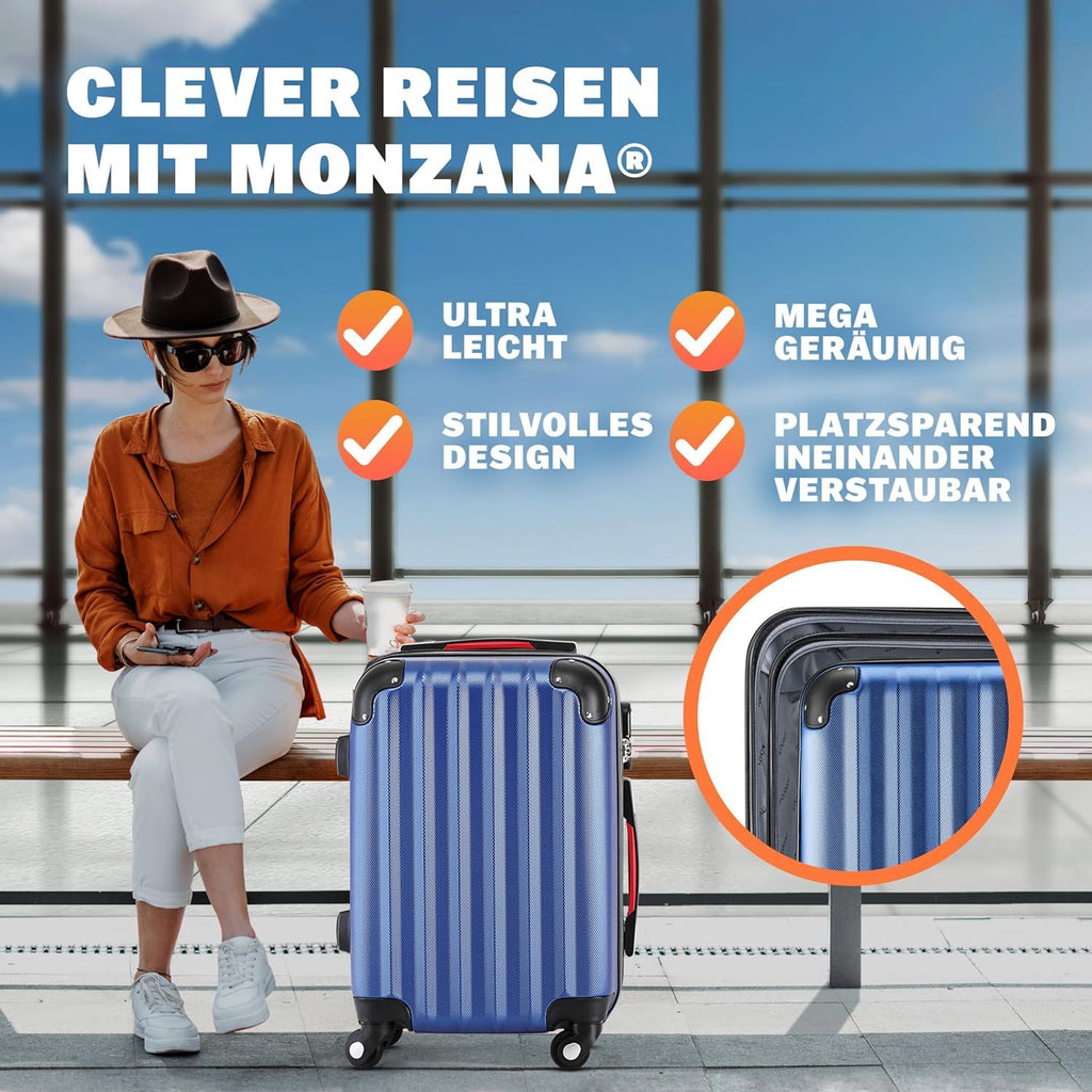 Koffer, mit Teleskopgriff für Reisen und Camping – Detailansicht 20
