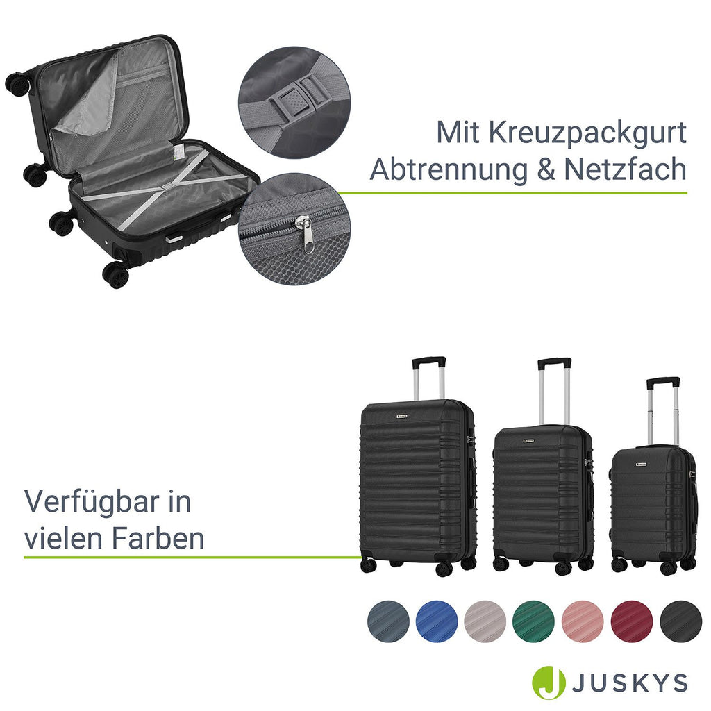 Kofferset, mit Teleskopgriff für Alltag und Zuhause – Detailansicht 21