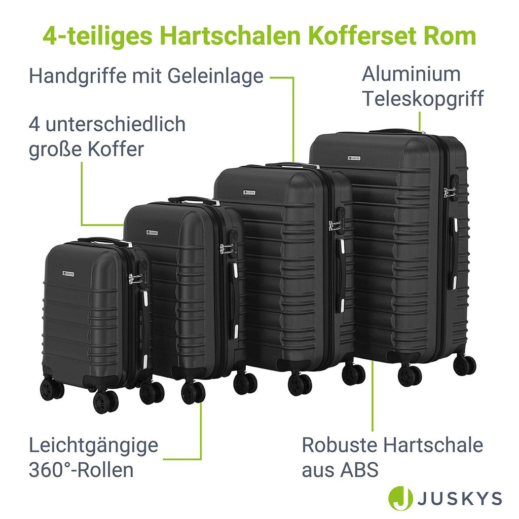 Kofferset, mit Teleskopgriff für Alltag und Zuhause – Detailansicht 60