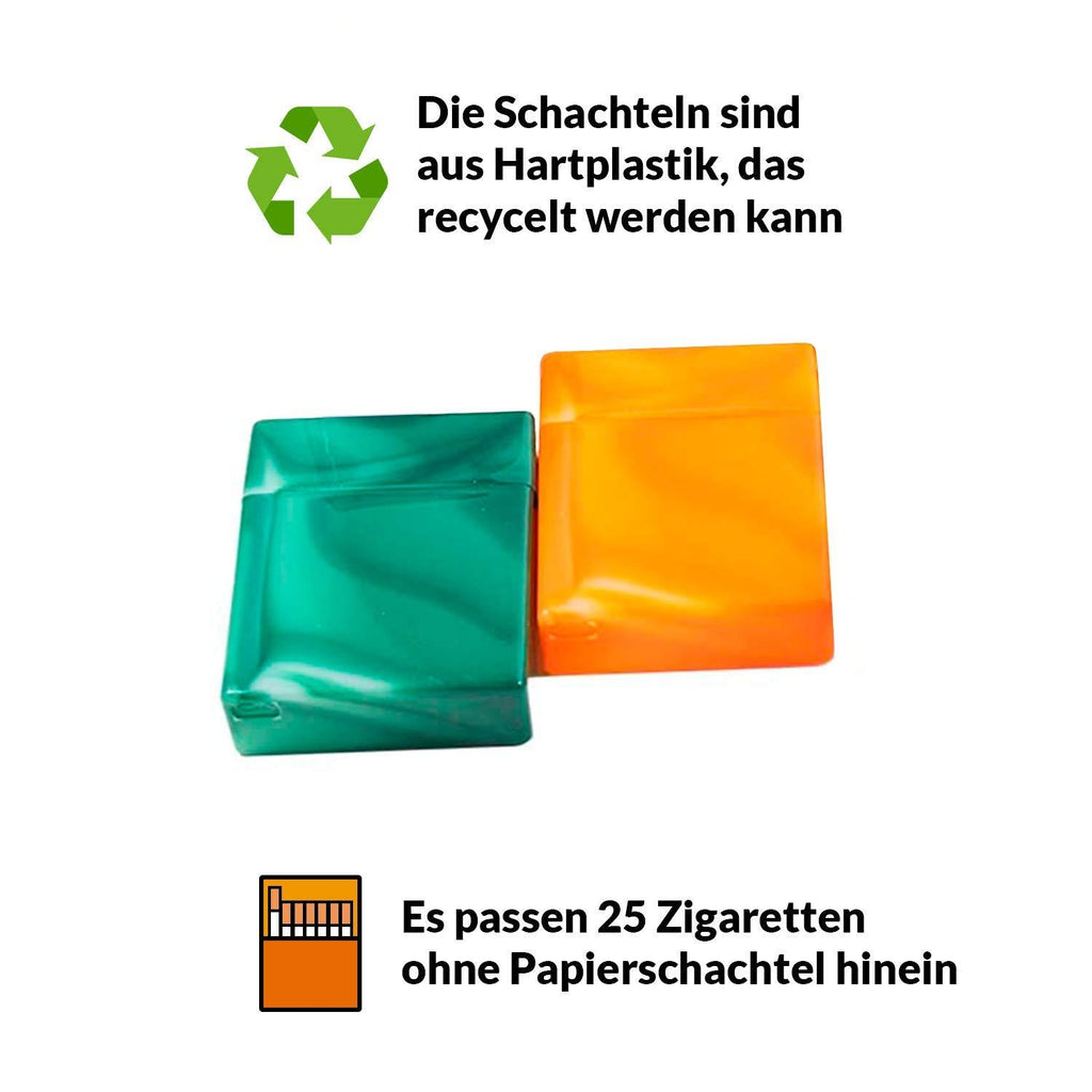 kogu® Set, Kunststoff für je 25 Zigaretten, bunte und unterwegs – Detailansicht 4