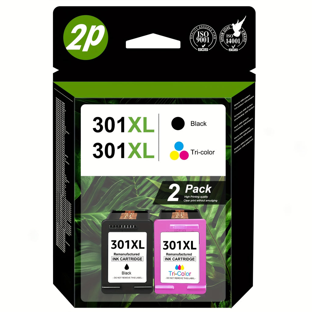 Kompatible Druckerpatronen, 1x Schwarz XL + 1x Farbe XL für Drucken zu Hause und Büro und Homeoffice – Hauptansicht
