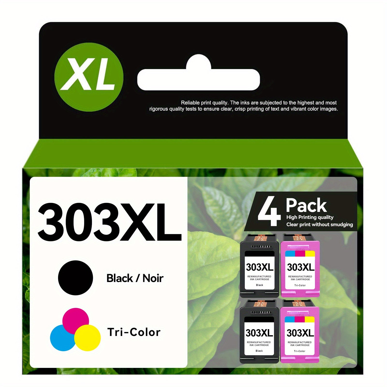 Kompatible Druckerpatronen, 3er-Pack (2x Schwarz + 1x Farbe) für Drucken zu Hause und Büro und Homeoffice – Detailansicht 2