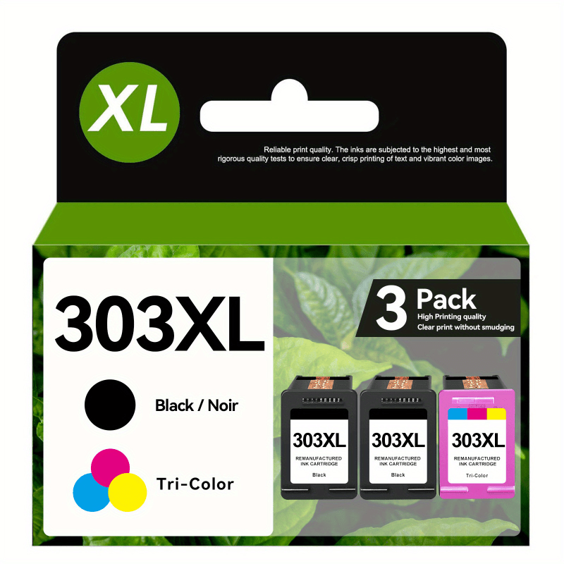 Kompatible Druckerpatronen, 3er-Pack (2x Schwarz + 1x Farbe) für Drucken zu Hause und Büro und Homeoffice – Detailansicht 3