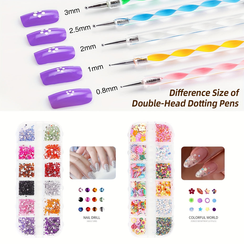 Komplettes Acrylnagel-Set, LED-Beleuchtung für Nagel und DIY-Maniküre – Detailansicht 2