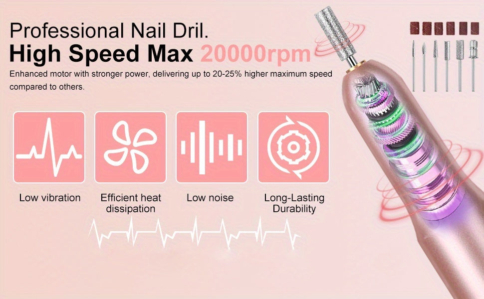 Komplettes Acrylnagel-Set, LED-Beleuchtung für Nagel und DIY-Maniküre – Detailansicht 5
