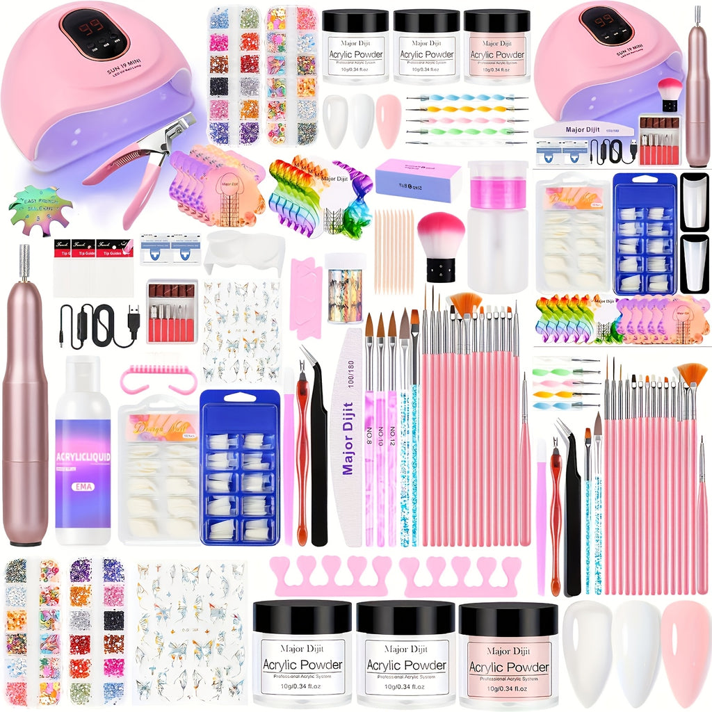 Komplettes Acrylnagel-Set, LED-Beleuchtung für Nagel und DIY-Maniküre – Detailansicht 6