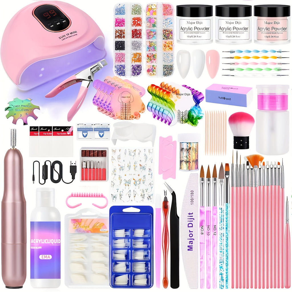 Komplettes Acrylnagel-Set, LED-Beleuchtung für Nagel und DIY-Maniküre – Detailansicht 7