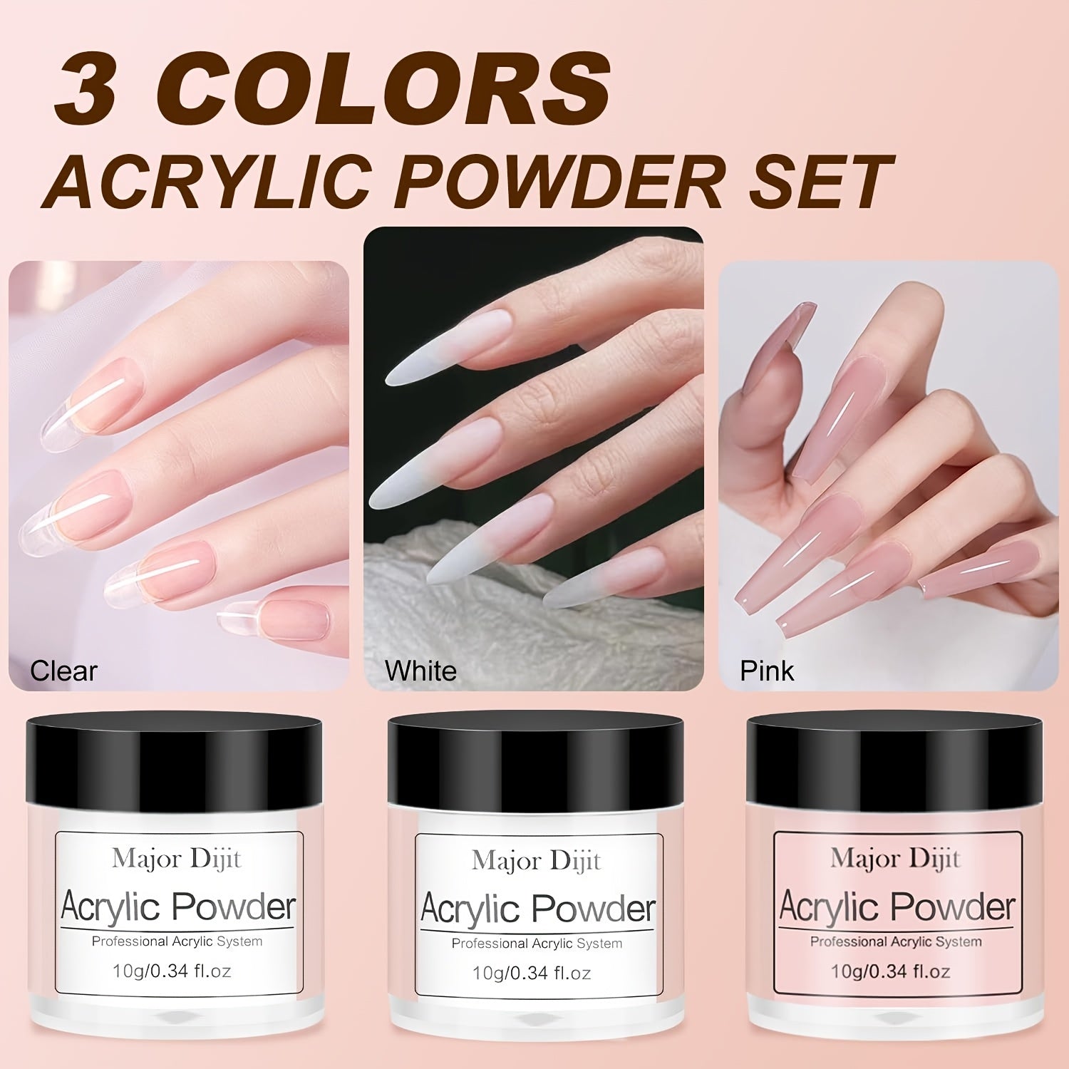 Komplettes Acrylnagel-Set, LED-Beleuchtung für Nagel und DIY-Maniküre – Detailansicht 10