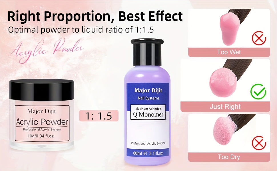 Komplettes Acrylnagel-Set, LED-Beleuchtung für Nagel und DIY-Maniküre – Detailansicht 14