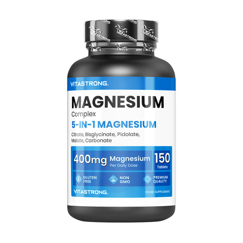 Komplettes Magnesium Vitastrong, 5 Magnesiumquellen: Bisglycinat für Fahrzeug und unterwegs – Hauptansicht