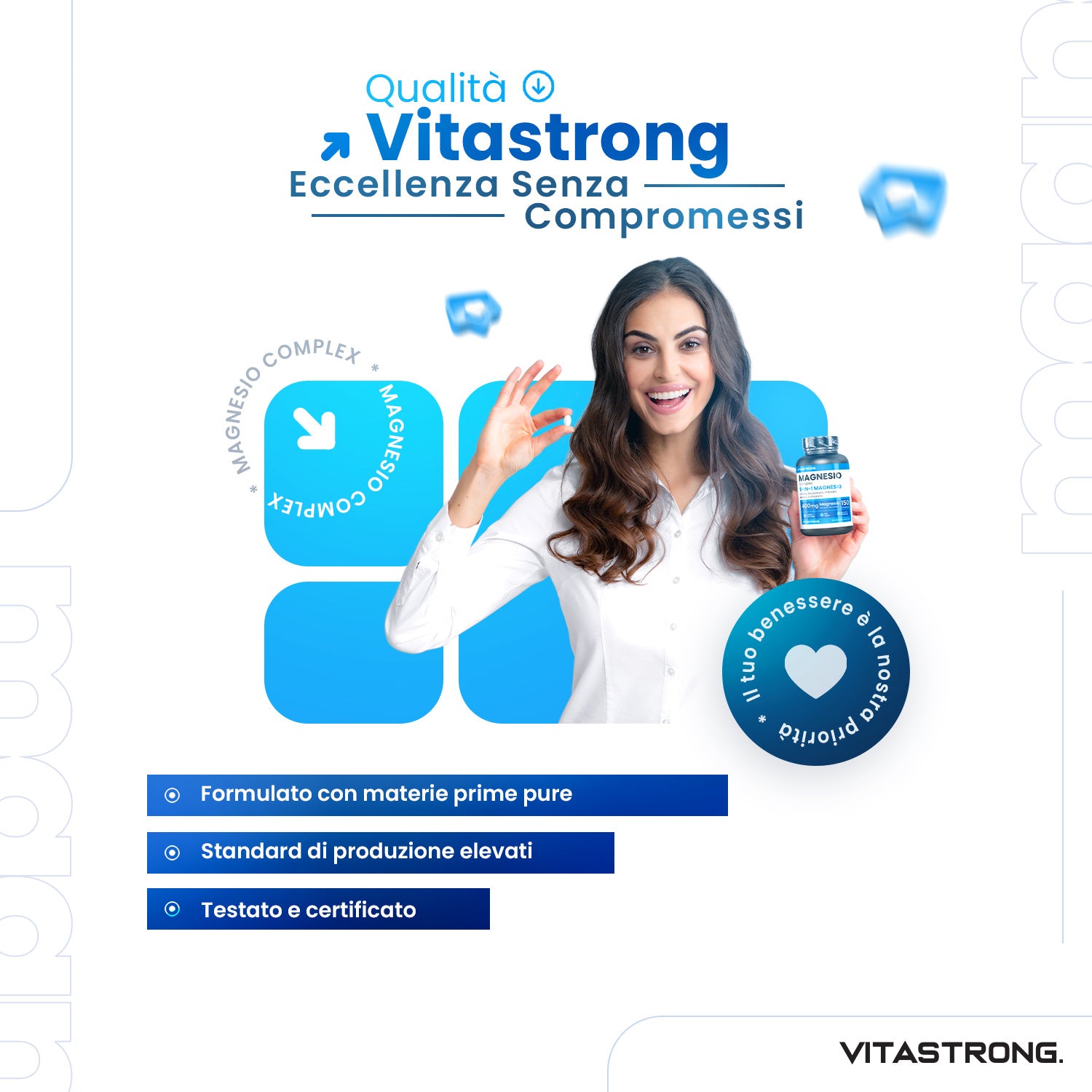 Komplettes Magnesium Vitastrong, 5 Magnesiumquellen: Bisglycinat für Fahrzeug und unterwegs – Detailansicht 6