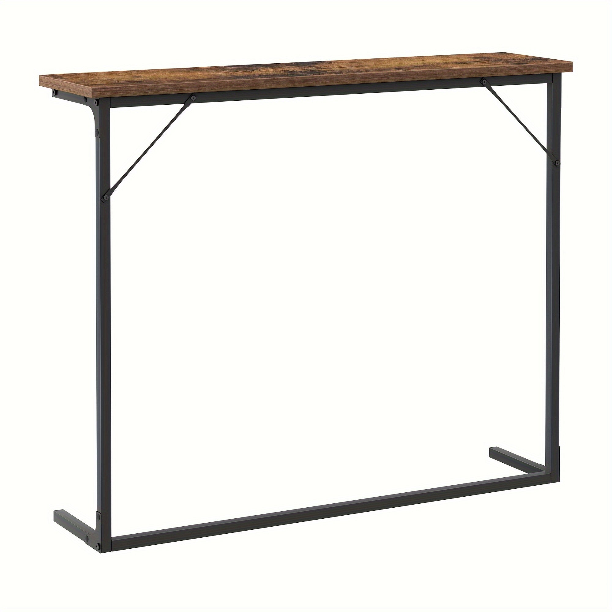 Konsole Tisch, Rostbraun für Wohnzimmer und Zuhause – Detailansicht 2