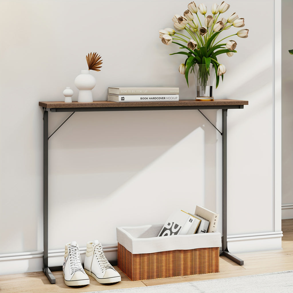 Konsole Tisch, Rostbraun für Wohnzimmer und Zuhause – Detailansicht 5