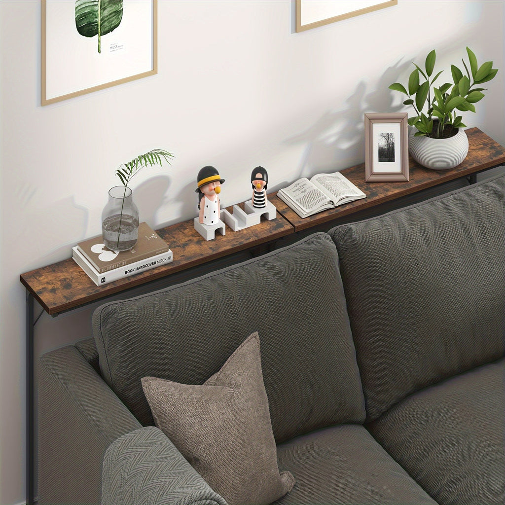 Konsole Tisch, Rostbraun für Wohnzimmer und Zuhause – Detailansicht 10