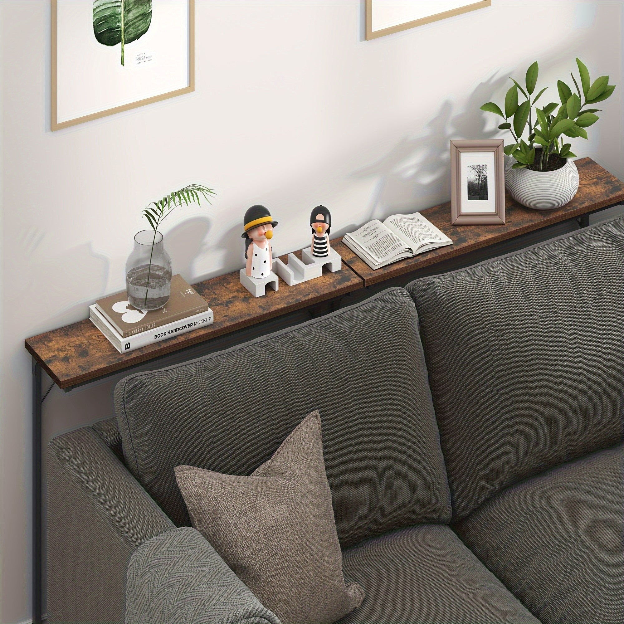 Konsole Tisch, Rostbraun für Wohnzimmer und Zuhause – Detailansicht 10