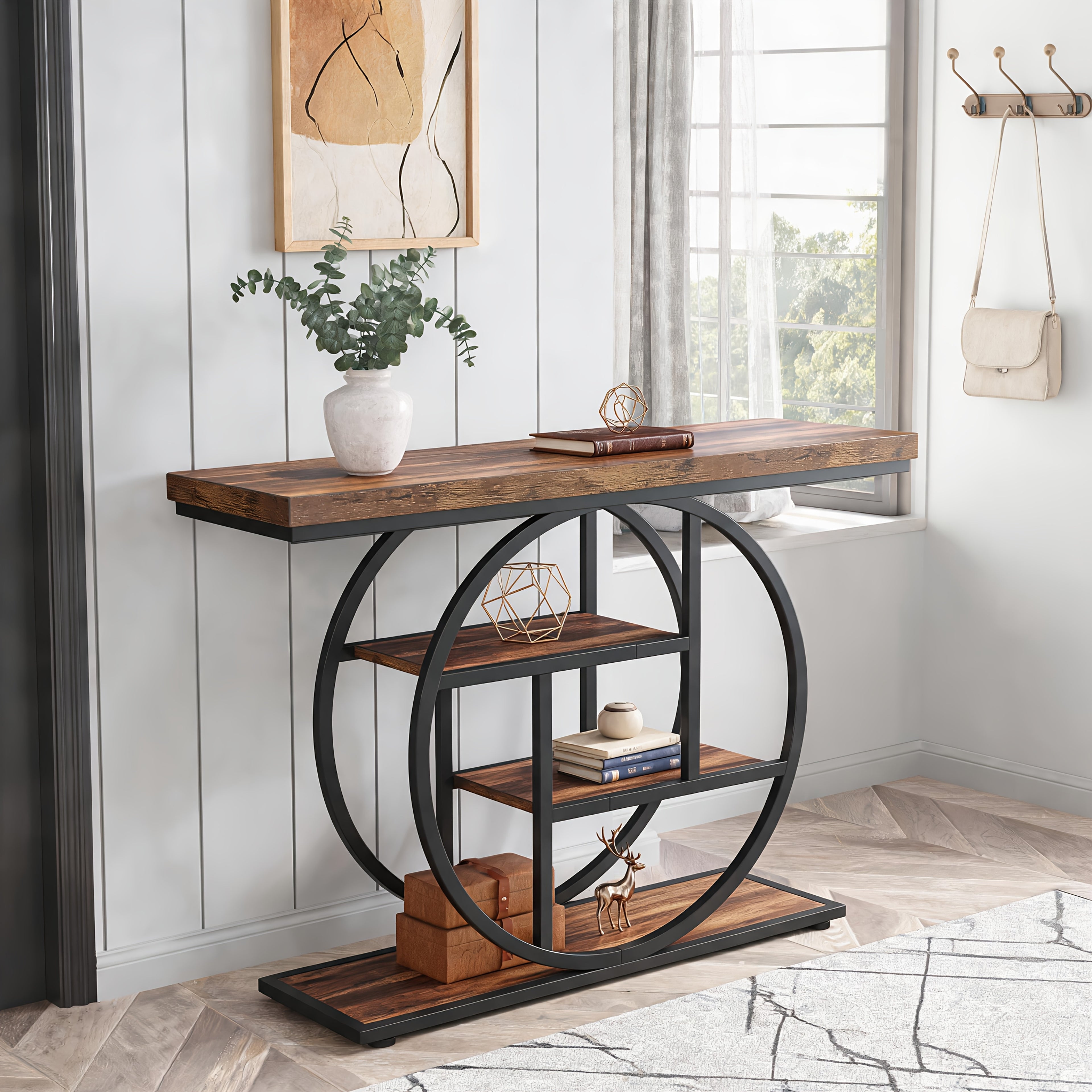 Konsolentisch, Holz für Wohnzimmer und Zuhause – Detailansicht 5